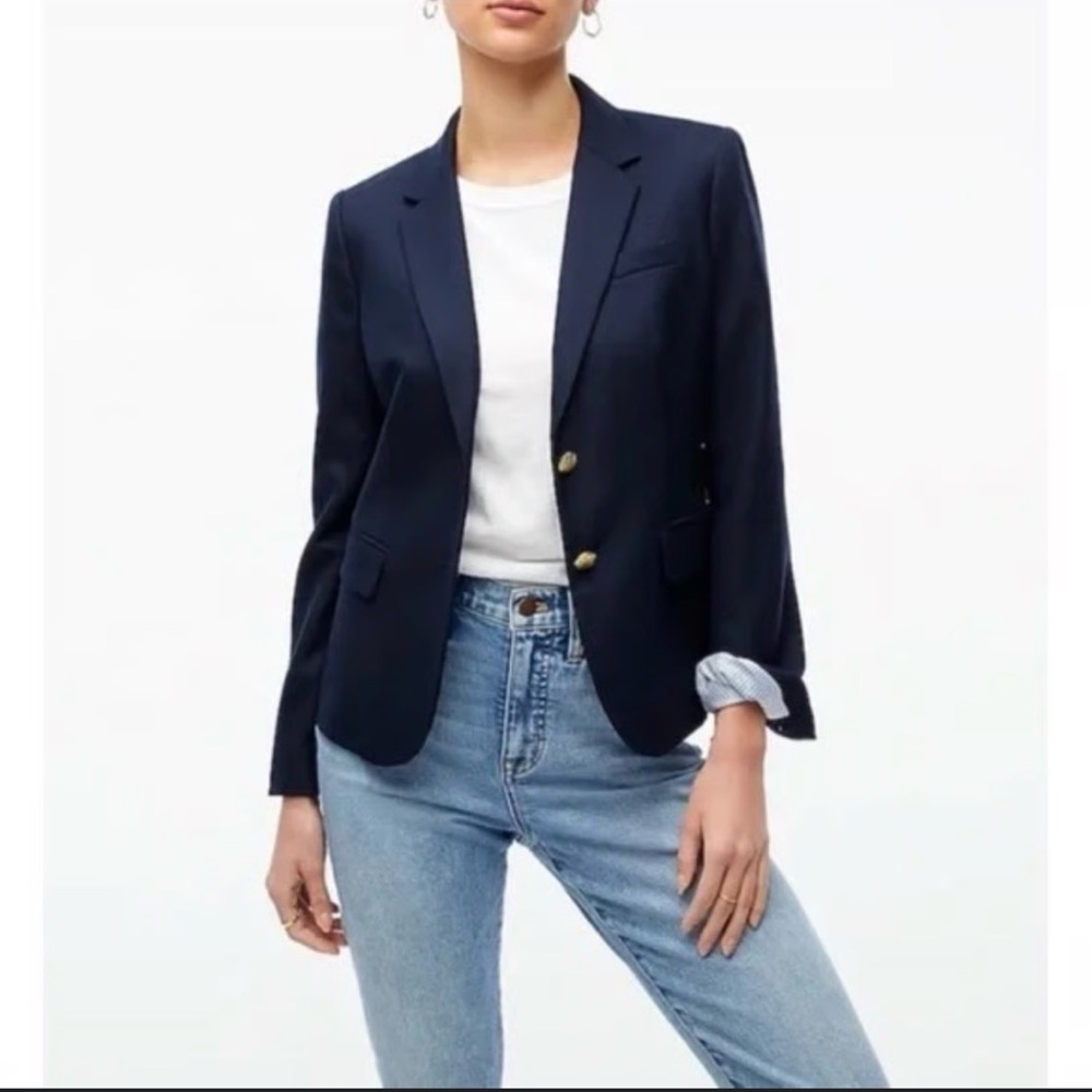 J. Crew Elegant Dark Blue Blazer